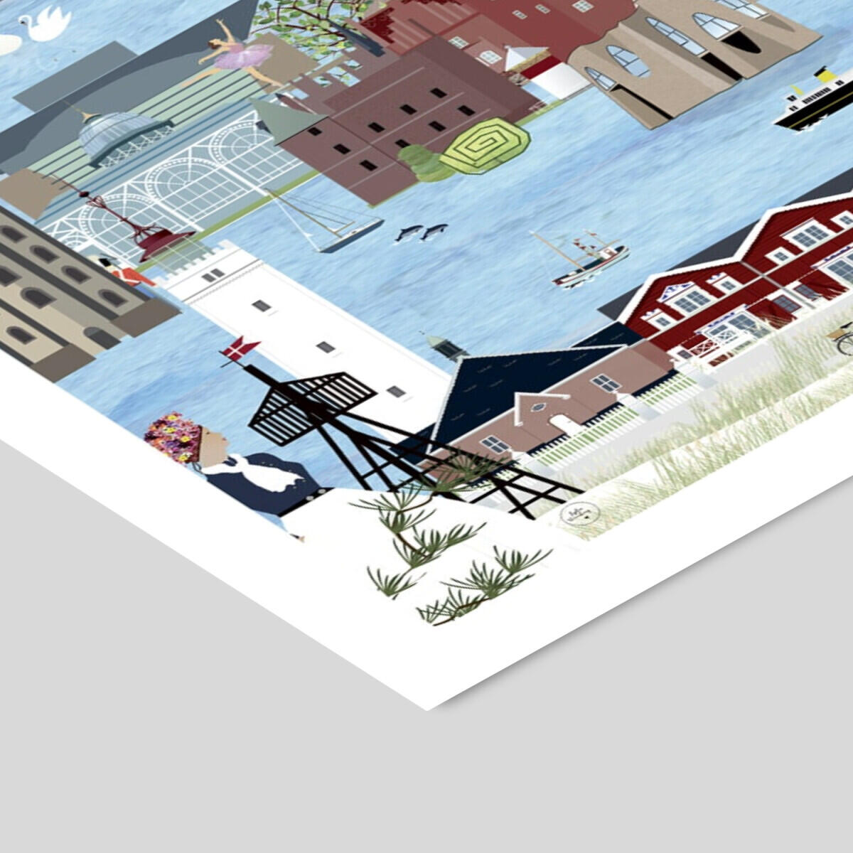 Lydia Wienberg Et Strejf af Danmark plakat - A5